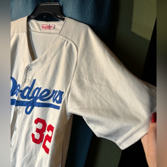Dodgers #32 Sandy Koufax 1958 Jersey - Picture 9 of 16